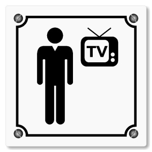 Televizní místnost, 118x118mm, bílá, Kansas